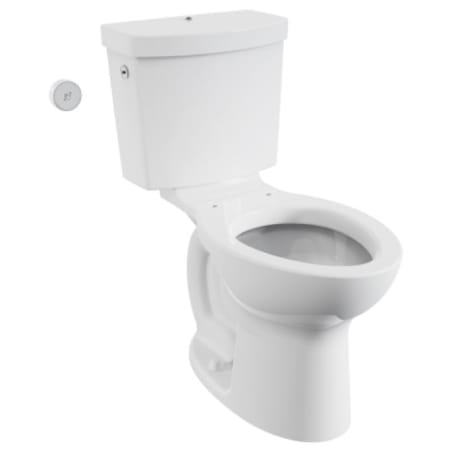 American Standard Cadet Touchless Chair Height Elongated Toilet with Locking Device - Less Seat White